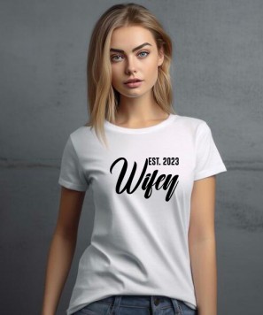 Tricou personalizat "Wifey Est 2023"- personalizare an
